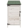 Abri de jardin Blanc 59 x 56 x 113,5 cm Bois de Sapin Massif 634310634310