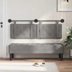 Tête de lit suspendue Gris clair Velours 634312634312