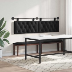 Tête de lit suspendue Avec lumière LED Noir Velours 634313634313