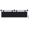 Tête de lit suspendue Avec lumière LED Noir Velours 634313634313