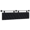 Tête de lit suspendue Avec lumière LED Noir Velours 634314634314