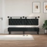 Tête de lit suspendue Avec lumière LED Noir Velours 634314634314
