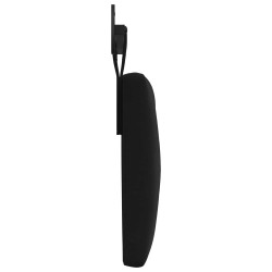 Tête de lit suspendue Avec lumière LED Noir Velours 634314634314