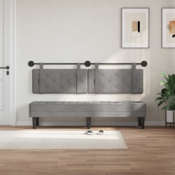 Tête de lit suspendue Gris clair Velours 634315634315