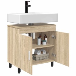 Unité de vanité de salle de bain Chêne Sonoma 60 x 35 x 60 cm 634319634319