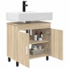 Unité de vanité de salle de bain Chêne Sonoma 60 x 35 x 60 cm 634319634319