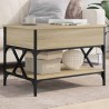 Table basse chêne sonoma 70x50x50 cm bois d'ingénierie et métal 634324634324