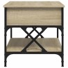 Table basse chêne sonoma 70x50x50 cm bois d'ingénierie et métal 634324634324