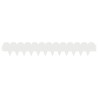 Bordure de Pelouse 20 pcs 103 x 15 cm Acier Blanc 634326634326