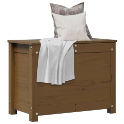 Boîte de rangement Marron miel 60x32x45,5 cm Bois massif de pin 634335634335