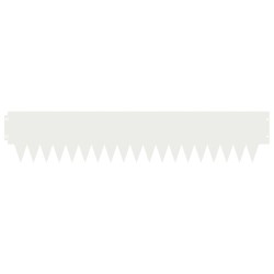 Bordure de Pelouse 20 pcs 103 x 20 cm métal Blanc 634338634338