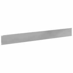 Bordure de Pelouse 20 pcs 100 x 12 cm Acier Argenté 634341634341