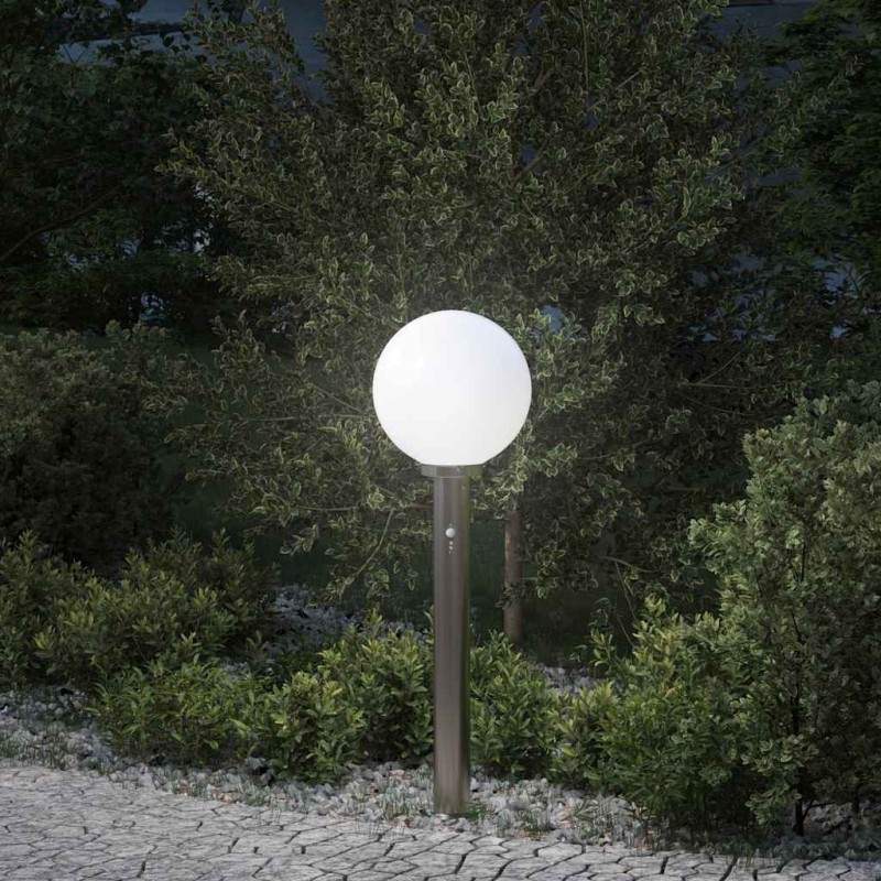 Borne lumineuse avec détecteur 80 cm en acier inoxydable IP44 634369634369