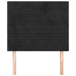 Tête de lit Noir 100x5x118/128 cm Velours 634371634371