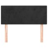 Tête de lit Noir 80x5x78/88 cm Velours 634373634373