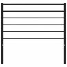 Tête de lit de remplacement métal noir 107 cm 634374634374