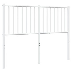 Tête de lit de remplacement métal blanc 120 cm 634375634375