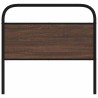 Tête de lit de remplacement chêne marron 90 cm acier et bois d'ingénierie 634376634376