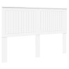 Tête de lit avec tête de lit Blanc 150 cm Bois d'ingénierie 634377634377