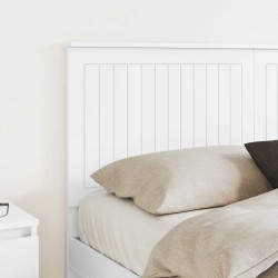 Tête de lit avec tête de lit Blanc 150 cm Bois d'ingénierie 634377634377