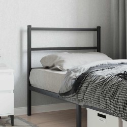 Tête de lit de remplacement métal noir 90 cm 634380634380