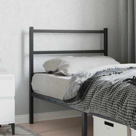 Tête de lit de remplacement métal noir 90 cm 634380634380