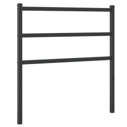 Tête de lit de remplacement métal noir 90 cm 634380634380