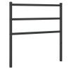 Tête de lit de remplacement métal noir 90 cm 634380634380