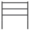 Tête de lit de remplacement métal noir 90 cm 634380634380