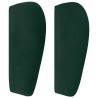 Tête de lit avec oreilles Vert foncé 103x23x78/88 cm Velours 634381634381