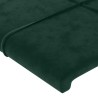 Tête de lit avec oreilles Vert foncé 103x23x78/88 cm Velours 634382634382