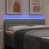 Tête de lit LED avec bandes LED Gris clair 144 cm tissu 634383634383