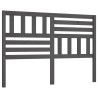 Tête de lit Gris 156x4x100 cm Bois massif de pin 634384634384
