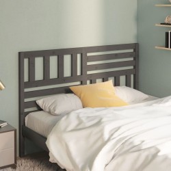 Tête de lit Gris 156x4x100 cm Bois massif de pin 634384634384