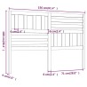 Tête de lit Gris 156x4x100 cm Bois massif de pin 634384634384