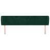 Tête de lit avec oreilles Vert foncé 163x23x78/88 cm Velours 634385634385