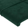Tête de lit avec oreilles Vert foncé 163x23x78/88 cm Velours 634385634385