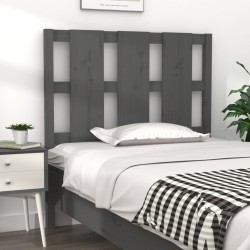 Tête de lit Gris 95,5x4x100 cm Bois massif de pin 634386634386