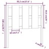Tête de lit Gris 95,5x4x100 cm Bois massif de pin 634386634386