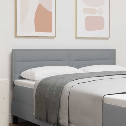 Tête de lit Gris clair 144 cm tissu 634387634387