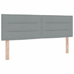 Tête de lit Gris clair 144 cm tissu 634387634387