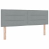 Tête de lit Gris clair 144 cm tissu 634387634387