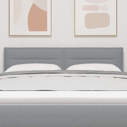 Tête de lit Gris clair 144 cm tissu 634387634387