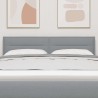 Tête de lit Gris clair 144 cm tissu 634387634387
