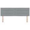 Tête de lit Gris clair 144 cm tissu 634387634387