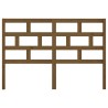 Tête de lit Marron miel 126x4x100 cm Bois massif de pin 634389634389