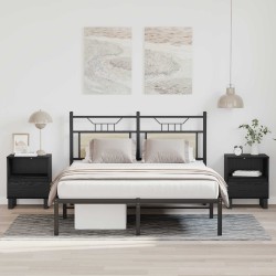 Armoire de lit Chêne noir 40 x 35 x 50 cm Bois d'ingénierie 634392634392
