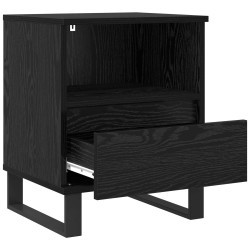 Armoire de lit Chêne noir 40 x 35 x 50 cm Bois d'ingénierie 634392634392
