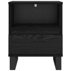 Armoire de lit Chêne noir 40 x 35 x 50 cm Bois d'ingénierie 634392634392