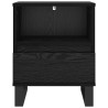 Armoire de lit Chêne noir 40 x 35 x 50 cm Bois d'ingénierie 634392634392